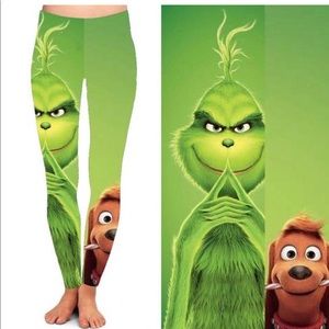 Grinch Yoga Waist Full Length With Pocket Leggings